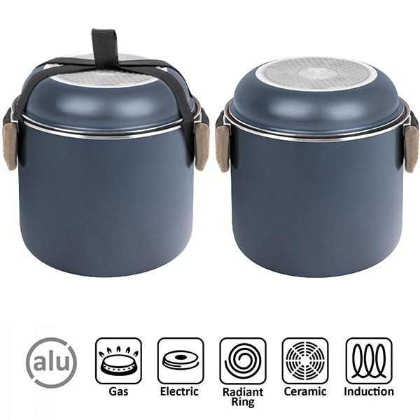 Popote alu Ceramic Torralta 20cm 7+2 pices