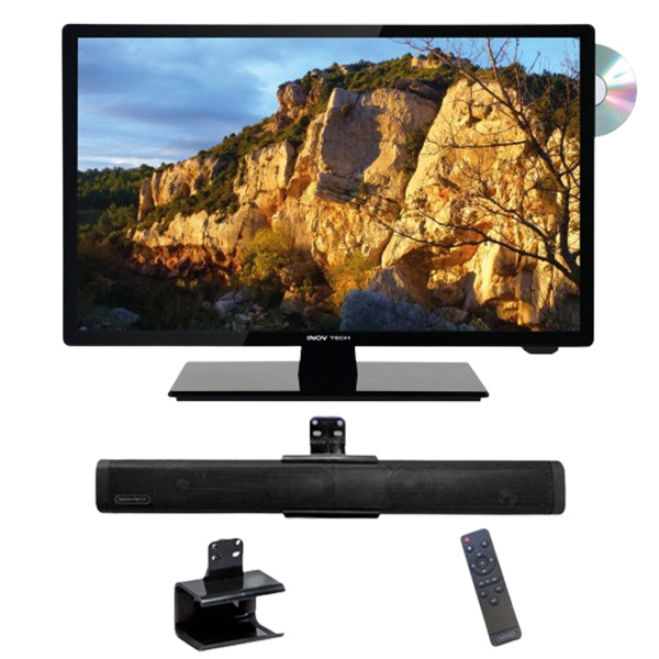 TV LED HD DVD 47cm + Barre de son bluetooth 48cm INOVTECH