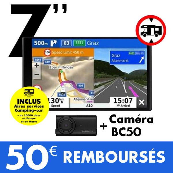 GPS Garmin CAMPER 795 + Camra BC50