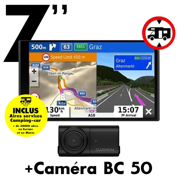 GPS Garmin CAMPER 795 + Camra BC50