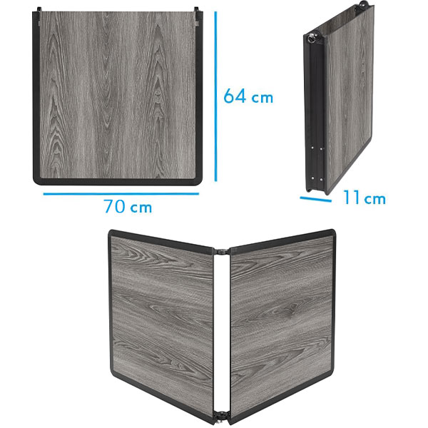 Table ultra lgre DINEMIC ELUTOP Brunner 126x70cm