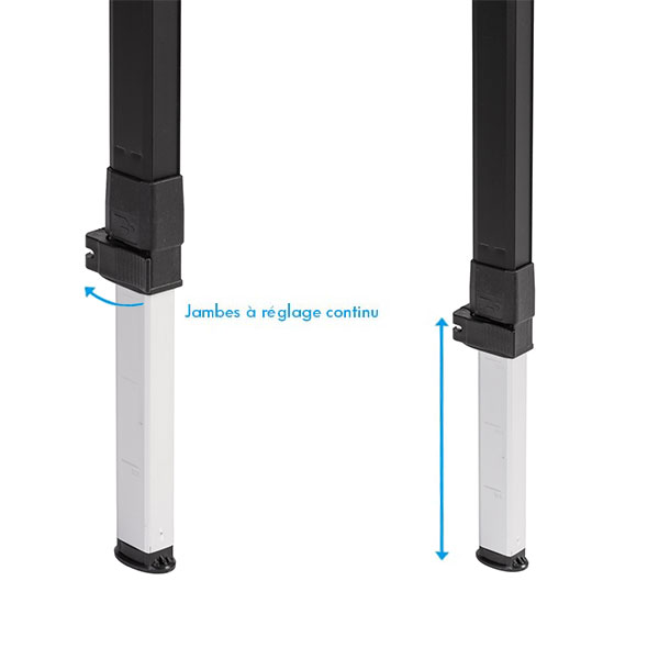 Table ultra lgre DINEMIC ELUTOP Brunner 126x70cm