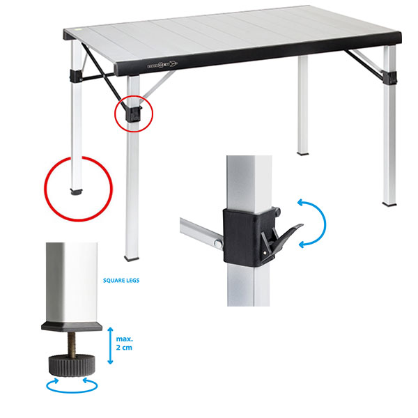 Table Ultra Legre TITANIUM QUADRA NG 4 Brunner