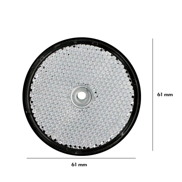 catadioptre rond diamtre 61mm blanc