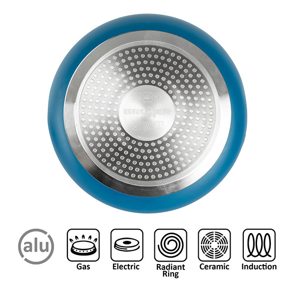 Poele aluminium Carezza Pan 26 cm Brunner