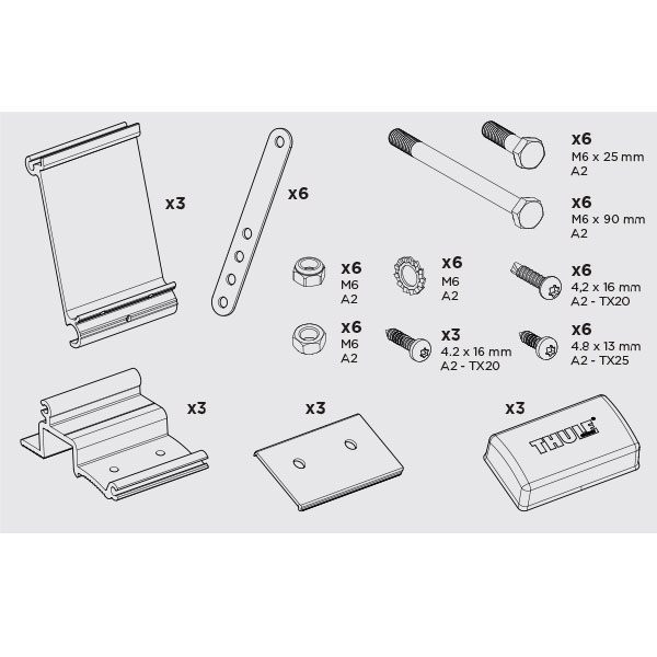 Adaptateur store THULE 4900 5200 Ducato avant 2006