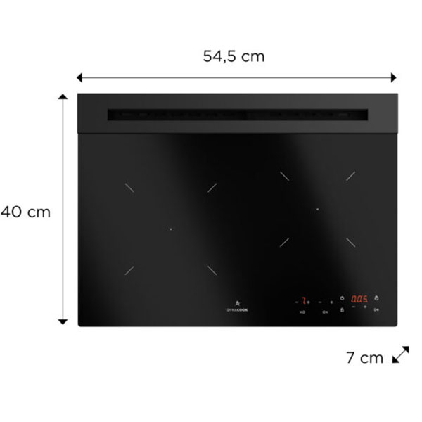 Plaque de cuisson vitrocramique  gaz DynaCook X2