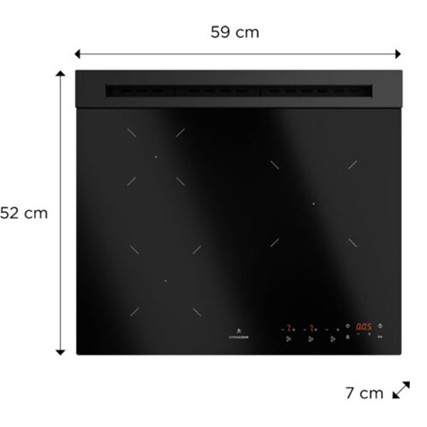 Plaque de cuisson vitrocramique  gaz DynaCook X3