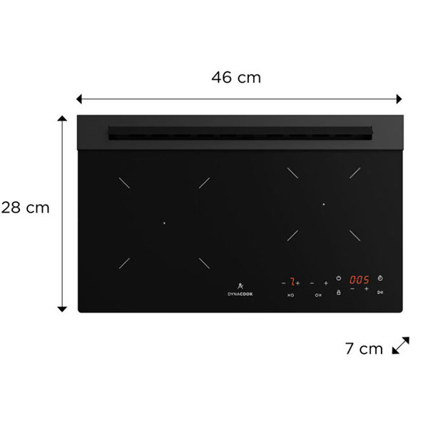 Plaque de cuisson vitrocramique  gaz DynaCook X2 Mini