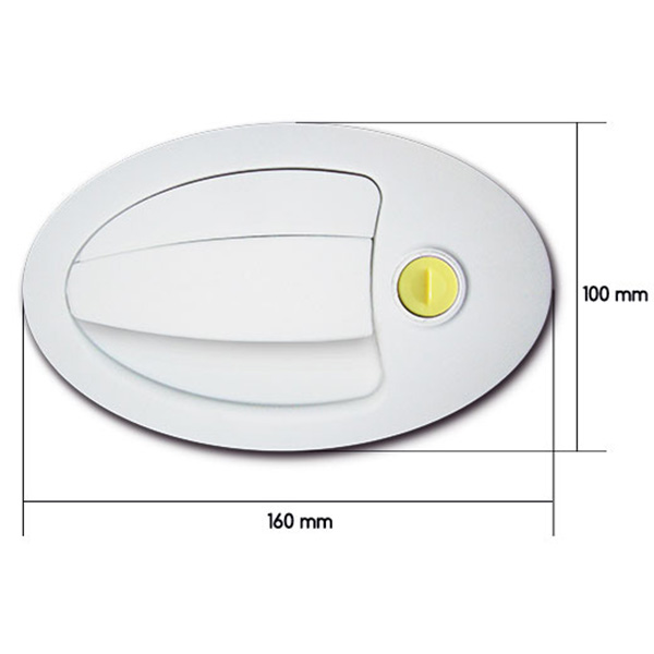 Poigne extrieure FAP OVALE Grand Modle sans barillet