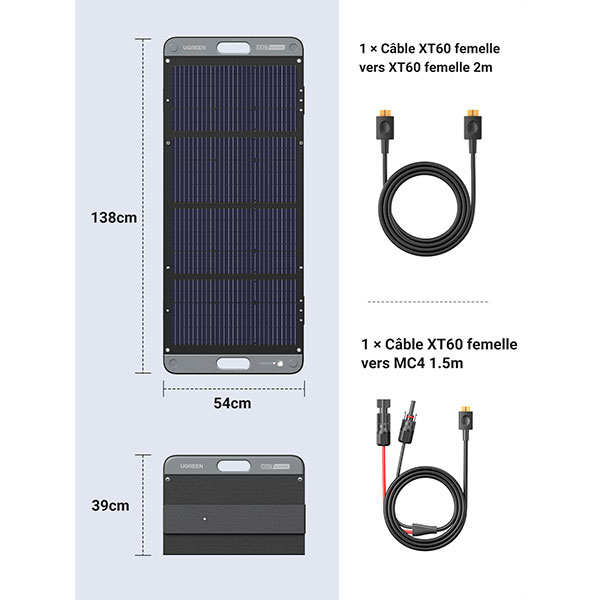 Panneau solaire portable SC100 100W