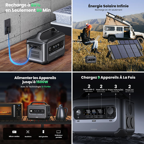 Station lectrique portable 600W Ugreen GS600