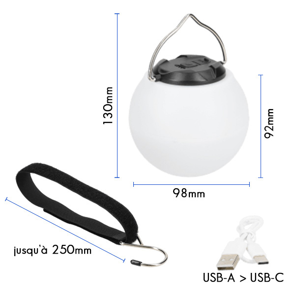 Globe lumineux CampGlow