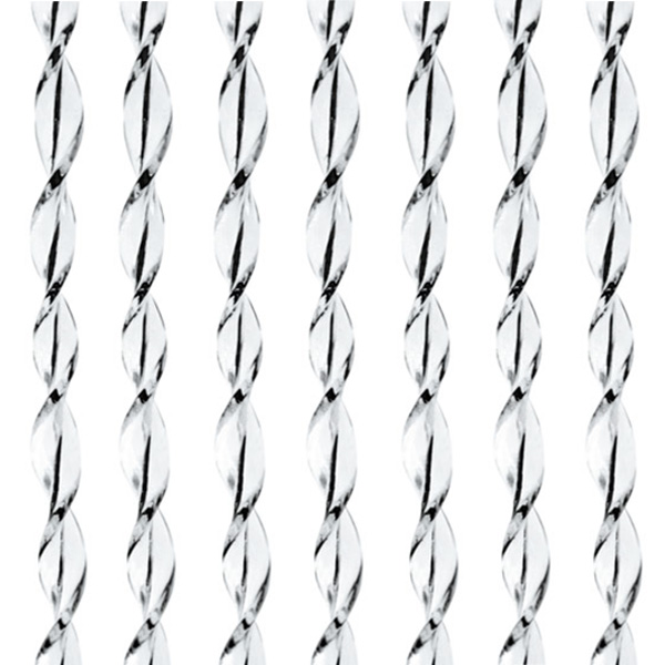 Rideau de porte PVC 60 x 190 cm Noir