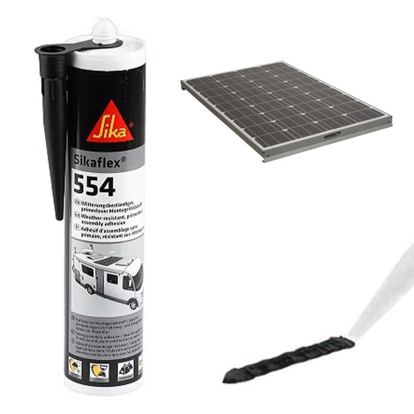 Colle Mastic surpuissante SIKAFLEX 554 Noir 300ML 