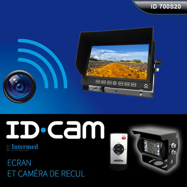 Camera de recul IDCAM 700S20 + cran 7 pouces