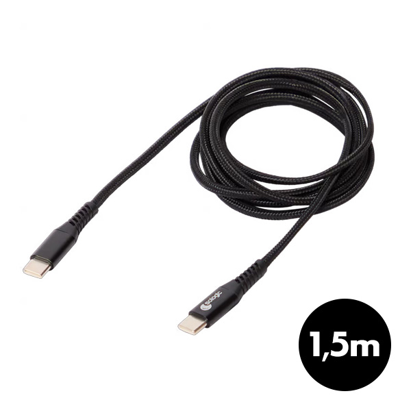 Cble de charge et transfert de donnes USB-C / USB-C 1,5m