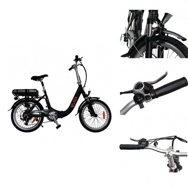 Vlo  assistance lectrique pliable 20'' 13Ah EZA Noir