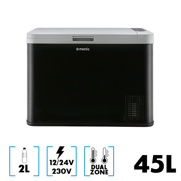 Glacire 45L  compression Dual Zone 12/24V et 230V MESTIC MCC-45 AC/DC