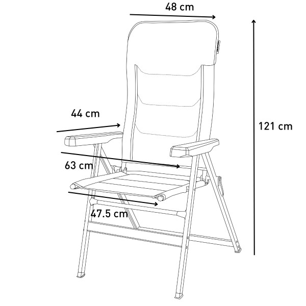 Pack Fauteuil Matelass Premium + Repose-jambes Premium Dark Blue TRIGANO