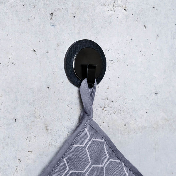 Crochet magntique CLEVER 6,5 cm noir