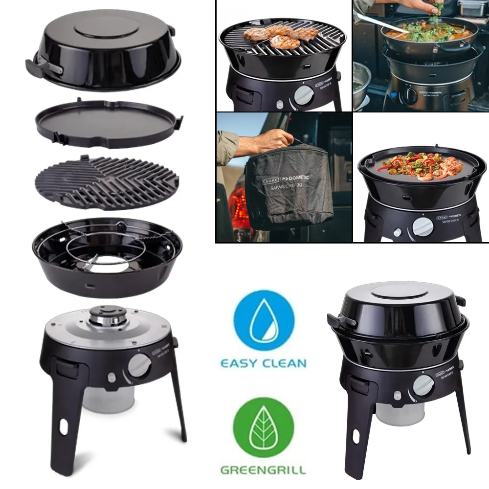 Barbecue CADAC Safari Chef 30 HP Deluxe  cartouche