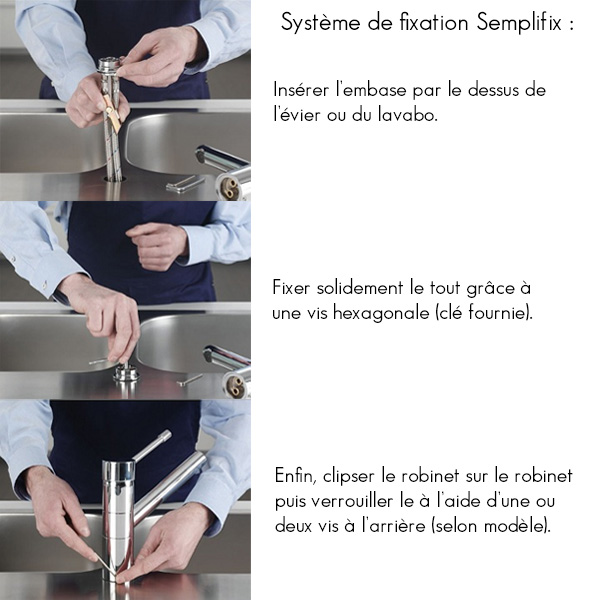 Robinet mitigeur ARGO Idro chrom sans contacteur