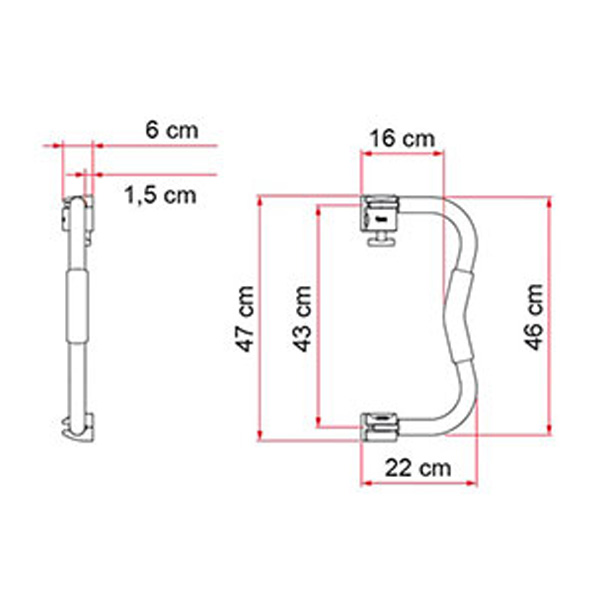 Poigne Fiamma SECURITY S Blanche