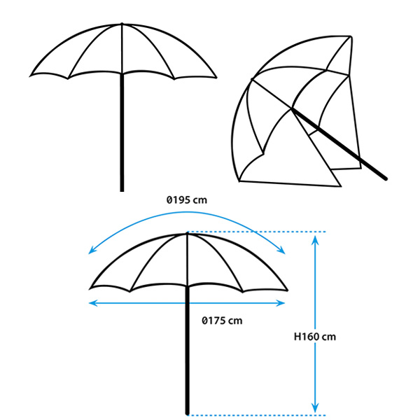 Parasol de plage BEACH PARSOL XL Brunner