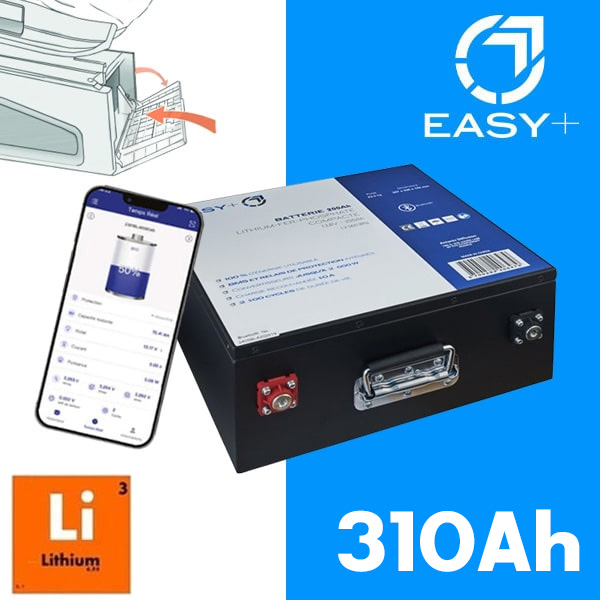 Batterie Lithium 12V EASY+ 310AH sous sige