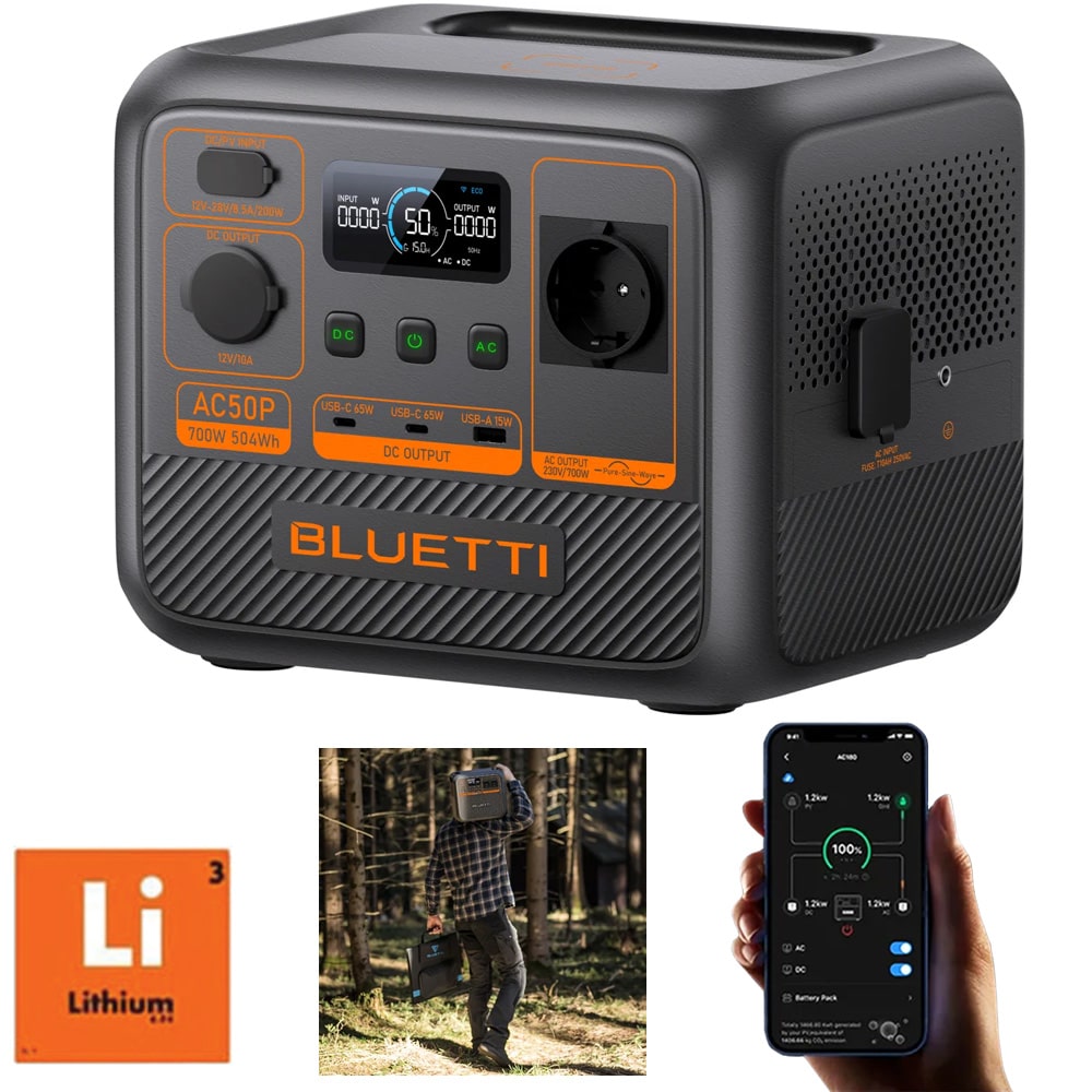Batterie Lithium Portable BLUETTI AC50P