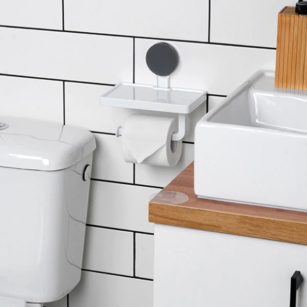 Drouleur papier toilette avec tablette