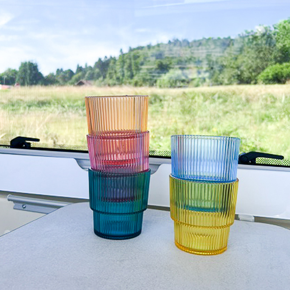 Lot de 5 verres 325ml colors