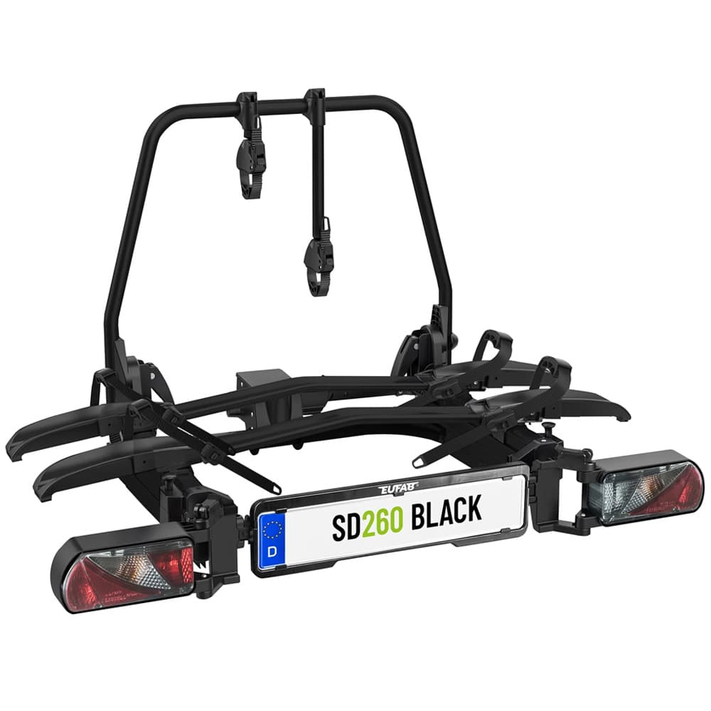 Porte-vlos coulissant sur attelage EUFAB SD260 noir