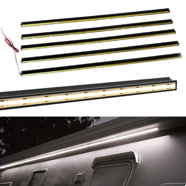 Bandes lumineuses store LED Awning Case Deep Black FIAMMA 2m50
