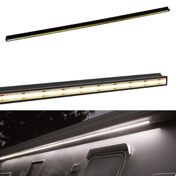 Bande lumineuse store LED Awning Case 50 Deep Black FIAMMA 50 cm