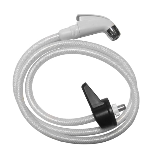 Douche extrieure chaud-froid socle gris