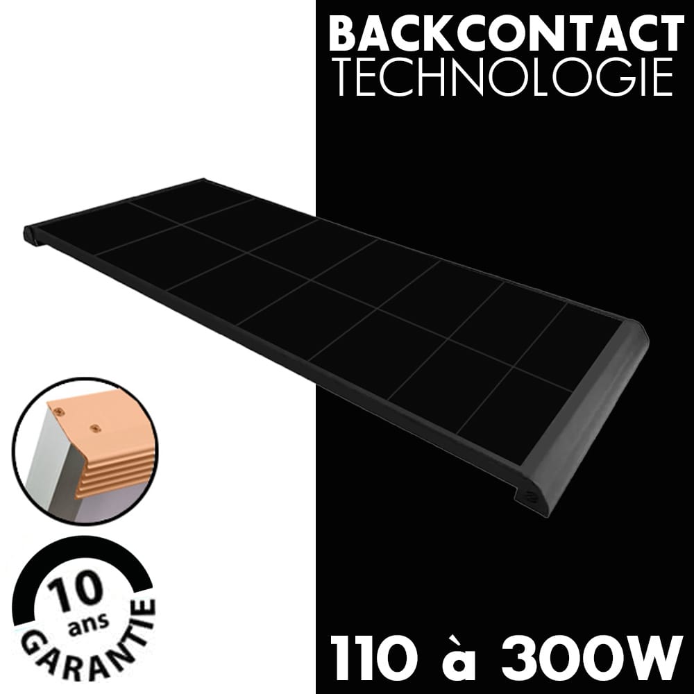 Panneaux solaires MSBC Back Contact Full Black de 110W  300W MESTIC