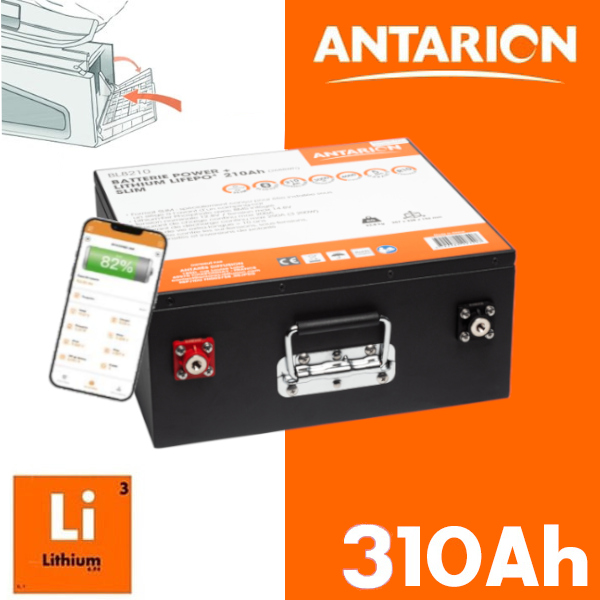Batterie Lithium 12V POWER + 310AH sous sige avec chauffage