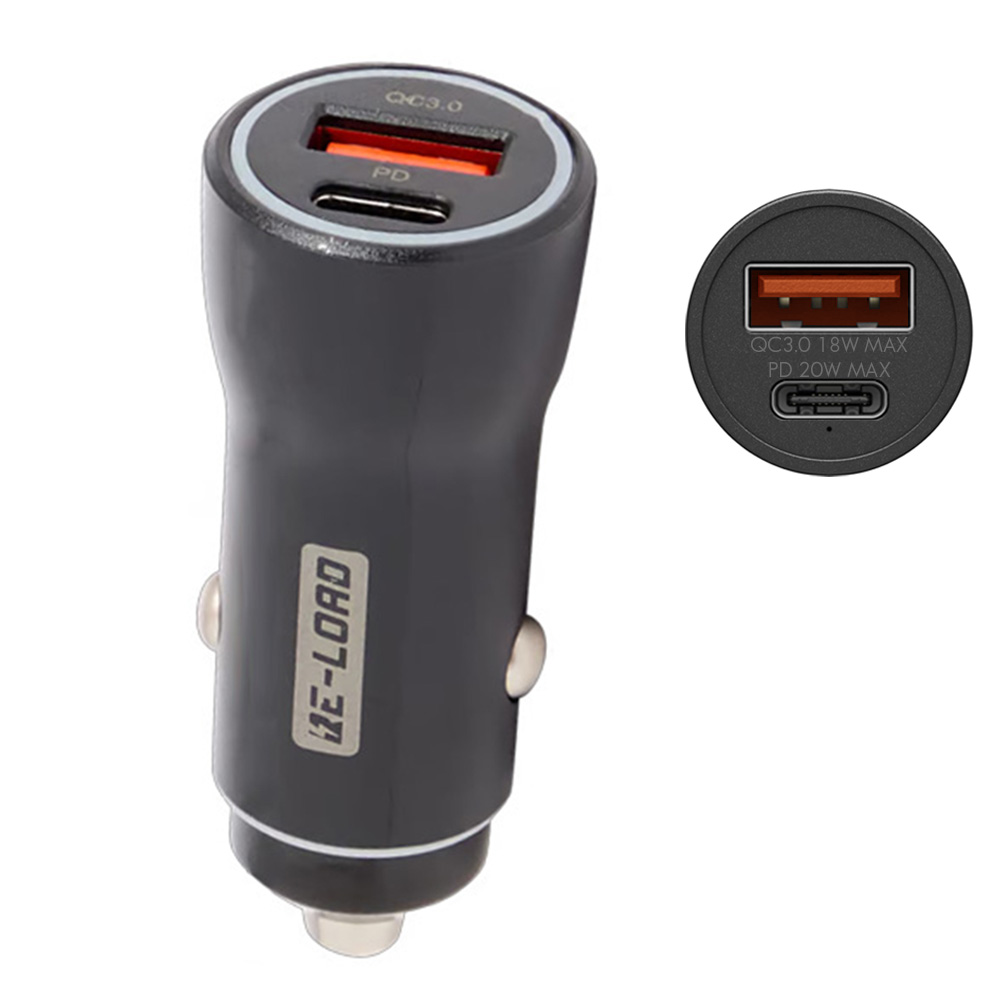 Prise allume-cigare USB-A USB-C 38W