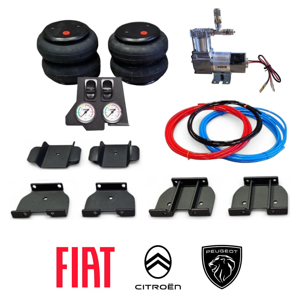 Suspension pneumatique 7'' + compresseur et manomtre Ducato aprs 2006 ANTARION