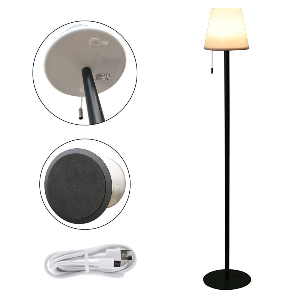 Lampe  pied d'ambiance multicolore LED rechargeable