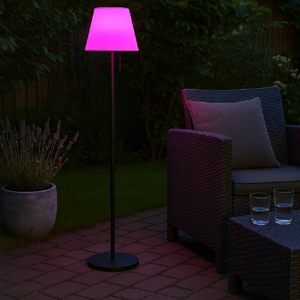 Lampe  pied d'ambiance multicolore LED rechargeable