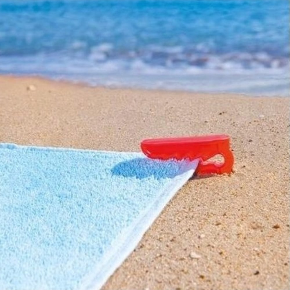 Lot de 4 pinces multi-usage pour serviettes ou plaids 