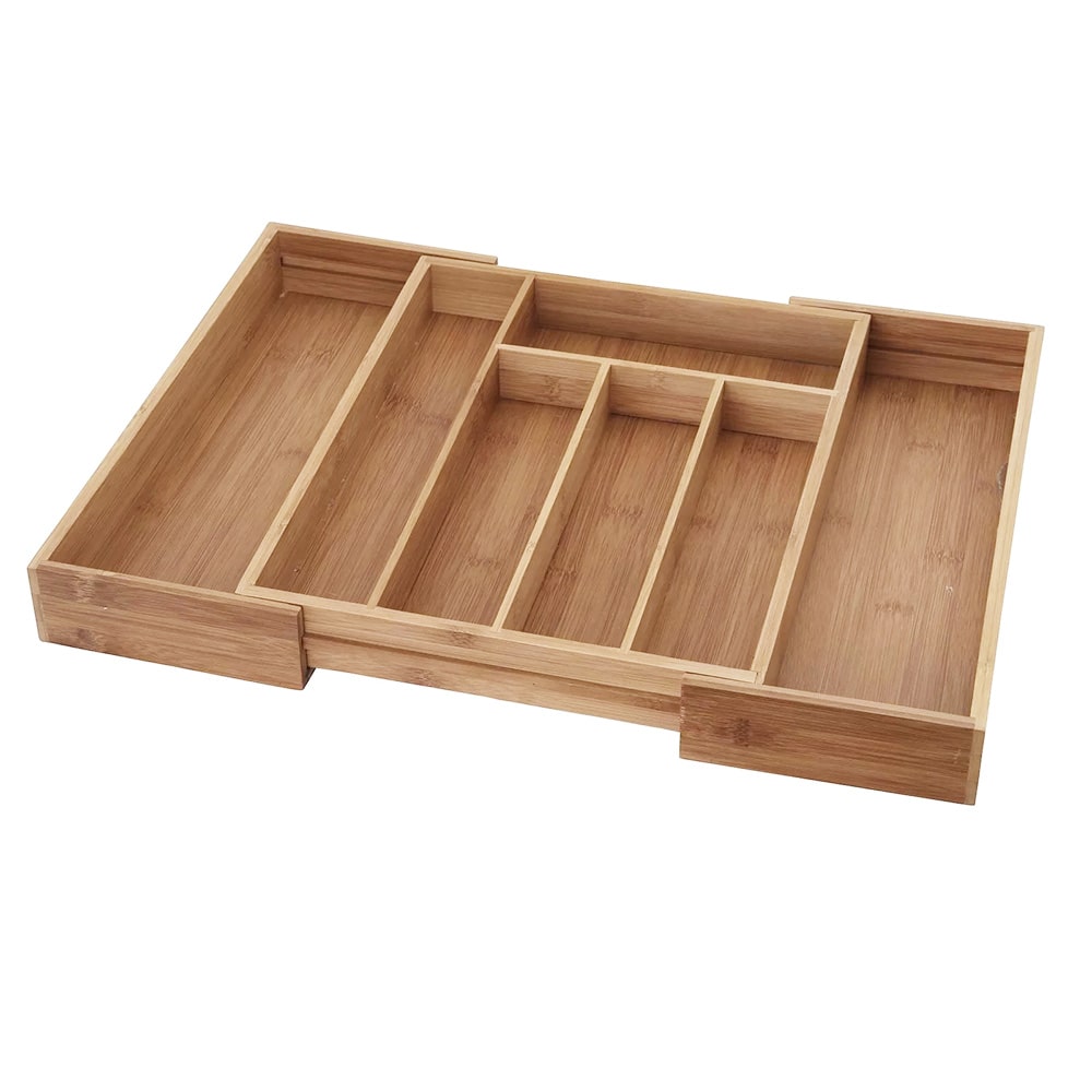 Range couverts extensible en bambou