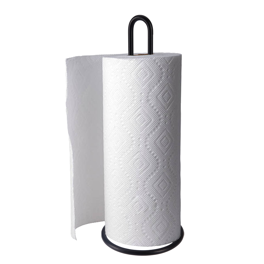 Porte essuie-tout Mtal Noir