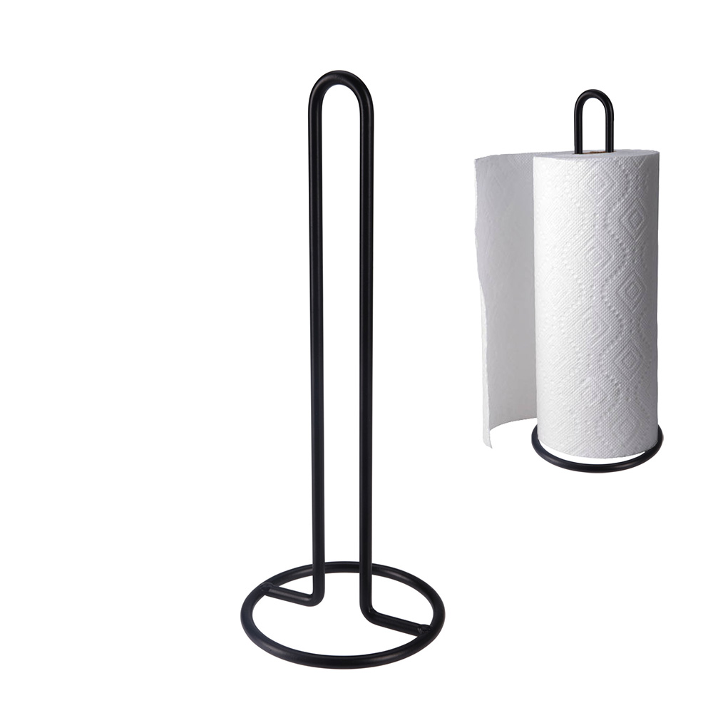 Porte essuie-tout Mtal Noir