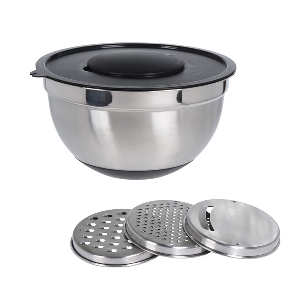 Bol  mlanger inox 25 cm - 3 rpes interchangeables