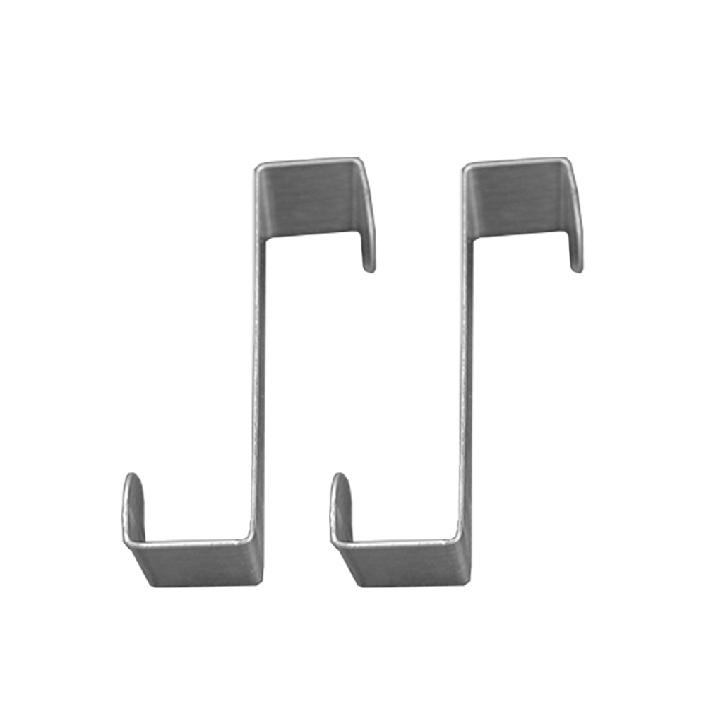 Lot de 2 patres de porte en inox 7,5 cm