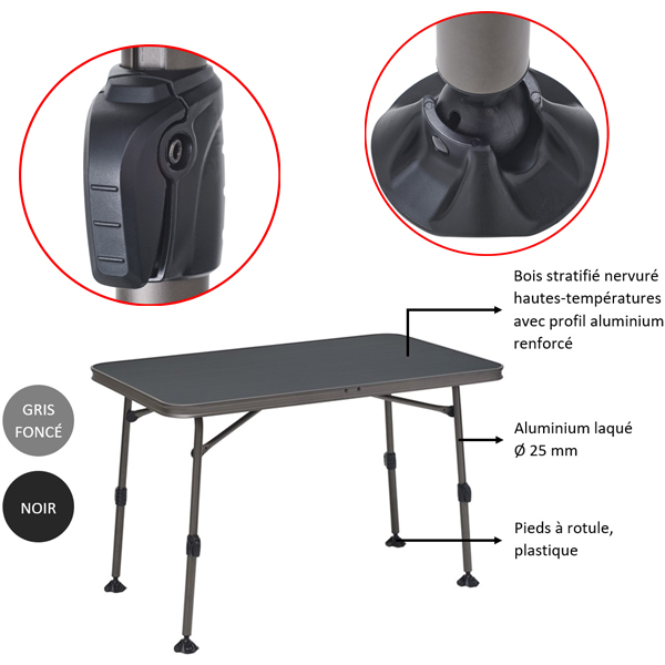 Table Trigano Premium 115x70cm Reconditionn�e
